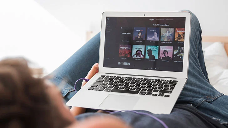 Listening to music at home