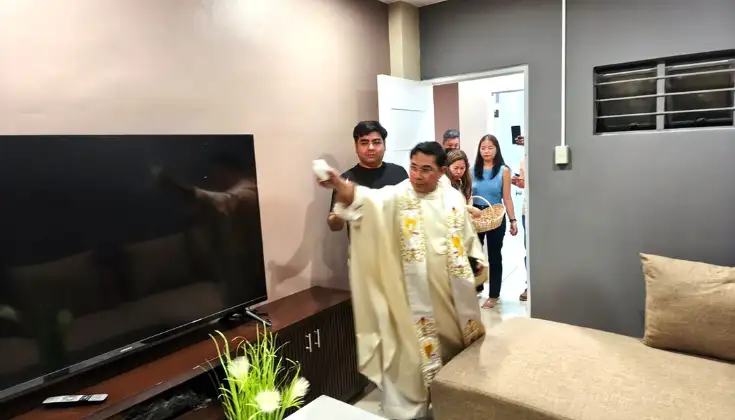 Photo of Priest Blessing Homes Office Lounge